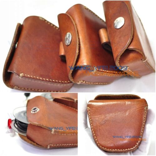Men' Genuine Leather Case Box For Sennheiser In Ear Earphone Earbuds Headphone - Afbeelding 1 van 10