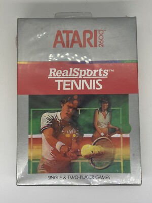 Atari 2600 Real Sports Tennis Spiel Brandneu im Karton - GETESTET