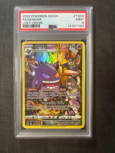 Pokémon TCG Gengar TG06/TG30 Lost Origin Trainer Gallery PSA 9