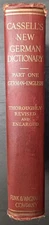 Vintage 1936 "Cassell's New German-English Dictionary Part 1" Funk & Wagnalls HC