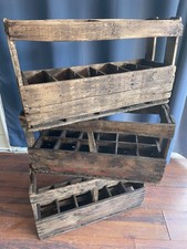 1 lot de 3 paniers à bouteilles (15)  muscadet . Remis en etat , avec traitement