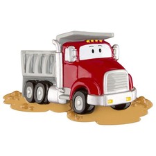 Dumptruck Personalized Christmas Tree Ornament