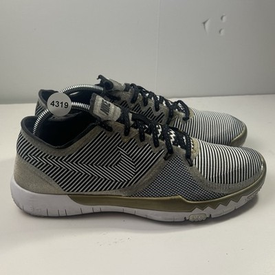 Nike Free Trainer 3.0 Super Bowl 50 Mens Size 9.5 Silver/Gray Training Shoes