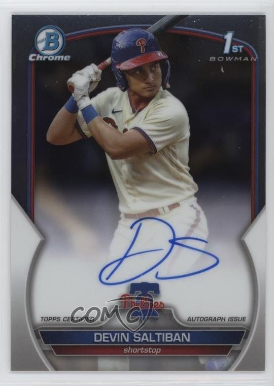 2023 Bowman Draft Chrome Prospect Auto Devin Saltiban #CDA-DS Auto 6k2