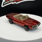 Vintage Hot Wheels Redline Custom Firebird Red US Base - Very Good Condition