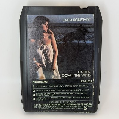 Linda Ronstadt - Hasten Down The Wind - Restored 8 Track Tape - New Pad & Splice