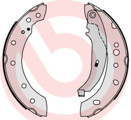 Fits BREMBO S 61 527 Brake Shoe Set
