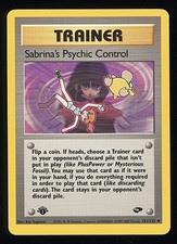 SABRINA'S PSYCHIC CONTROL 2000 Pokemon Gym Challenge 1st Edition #121 - NM on eBay