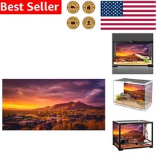 Sun  Desert Reptile Habitat Background 48x18in - Realistic Vinyl Decor