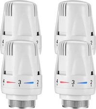 4 Pack Thermostatic Radiator Valve Head Replacement Home Heater Control Body