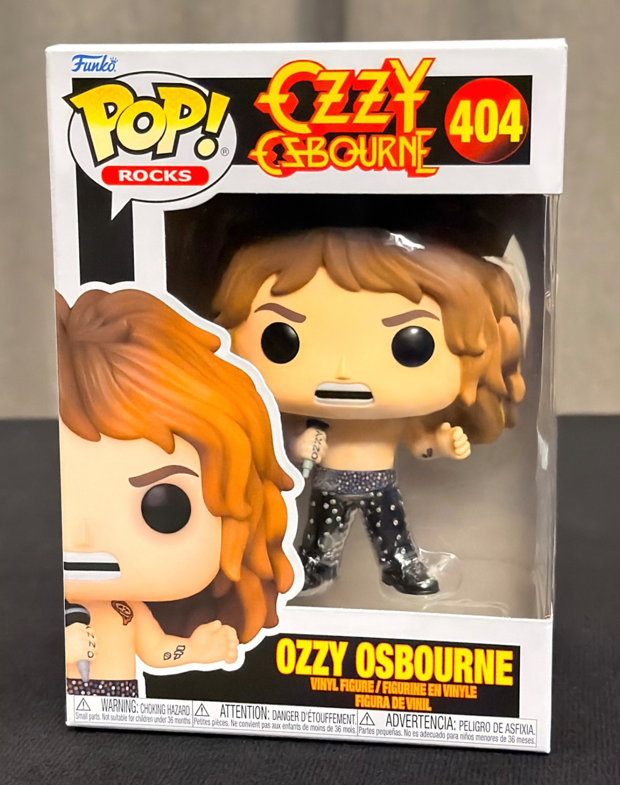Funko Pop! Rocks Ozzy Osbourne Shirtless (1989) #404 with Pop Protector
