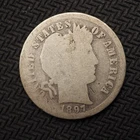 1897 **S** BARBER SILVER  DIME **NICE COIN!** FREE SHIPPING! C1175