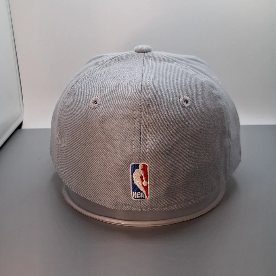 Gorra Reebok New Jersey Nets ajustada 7 3/4 baloncesto NBA sombrero gris lana Foto 4 de 4