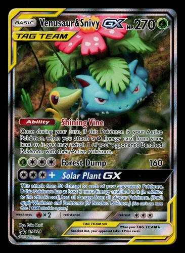 SM Promos #SM229 Venusaur & Snivy GX