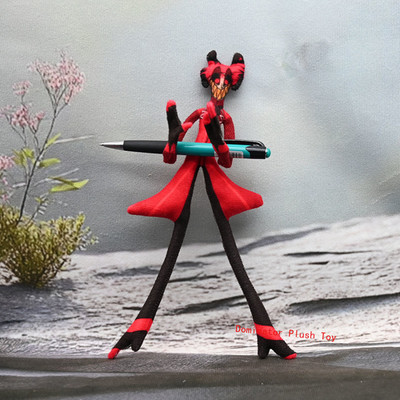 28cm Hazbin Hotel Alastor Funny Anime Plush Doll Cosplay Prop Toys Stuffed Doll