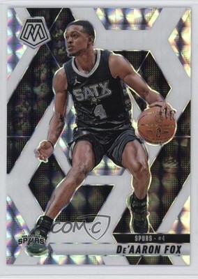 2024-25 Panini Mosaic Choice White Mosaic Prizm /35 De'Aaron Fox #124 0us8