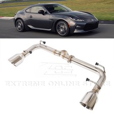 For 22-Up Toyota GR86 Subaru BRZ Muffler Delete T304 Axle Back Dual Tips Exhaust