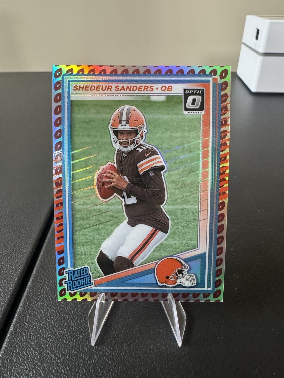 2025 Panini Donruss NFL Optic Preview #306 Shedeur Sanders RC Football Emoji SSP