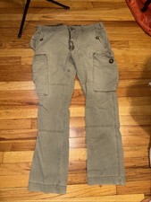 Polo Ralph Lauren RL-067 J-4883A Straight Fit Cargo Pants Military Vintage 35x32