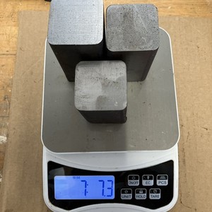 (3)1.75” SQUARE W/.25 RADIUS 1045 HOT ROLL STEEL BAR DROP 7Lb 7oz. LENGTHS VARY