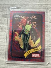 2025 Topps Chrome Marvel Jean Grey #94 Blue & Red Spider Web Refractor /62