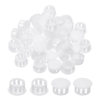 Plastic Hole Plugs, 99 Pcs 3/5''(15mm) Round Plastic Hole Caps, White
