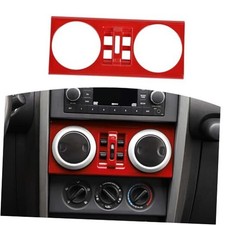 for Jeep JK Dashboard Center Control Window Switch Panel Trim Cover for Red