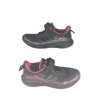 Adidas LEGO Primegreen Kids Shoes Black Pink Strap Sneakers Size 5.5