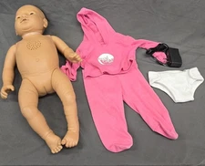 RealCare Baby 2 Plus Hispanic Female + Diaper & Adapter 