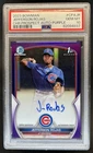 2023 Bowman Jefferson Rojas Chrome Auto Purple Refractor 1st #/250 Cubs PSA 10