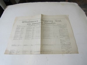 Whalemen's Shipping List New Bedford MA March 14, 1905, whaling