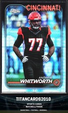 Andrew Whitworth 2024 Topps Chrome Hyper Silver Refractor Cincinnati Bengals #30