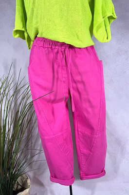 Women's jeans WIYA 52437 JOGGER pants denim pink S 36