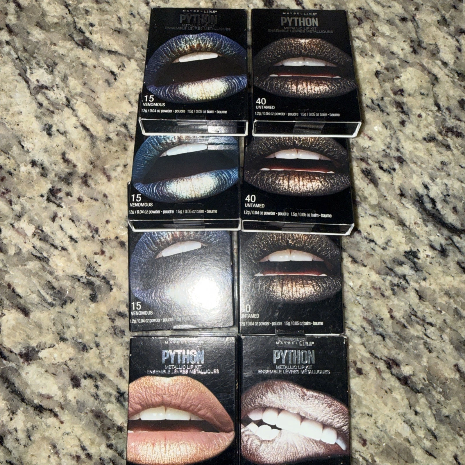 Maybelline Python Metallic Lip Kit Mixed Lot 1 (8 Pack)