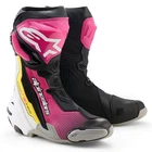 Alpinestars Supertech R Black Magenta White Yellow Motorcycle Racing Boots