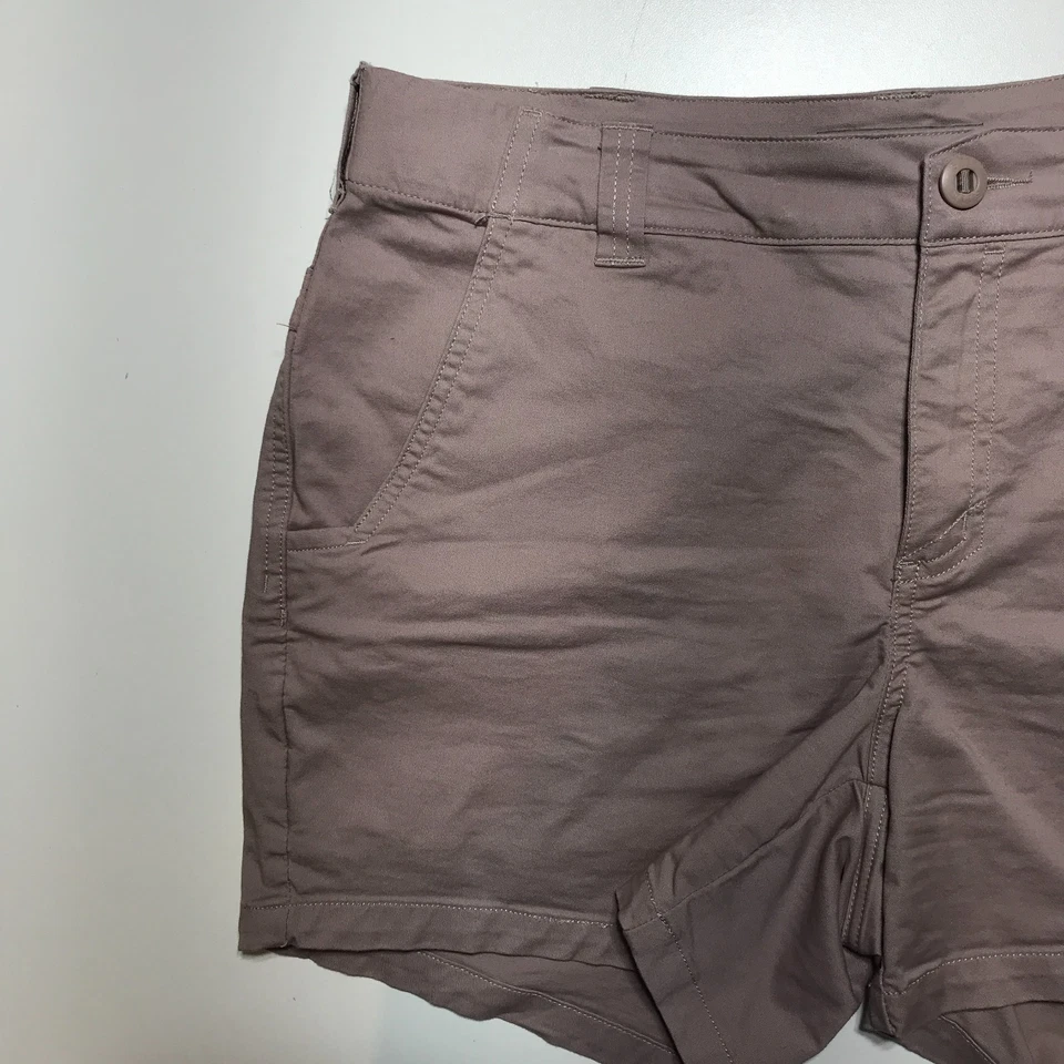 Shorts chino tático feminino 5.11 10 rosa malva cintura média 5 polegadas midi elástico - Imagem 3 de 4