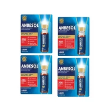 4 Pack Anbesol Liquid Maximum Strength 0.41Oz Each