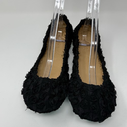Tieks Black Rose Ballet Flats Limited Edition Halloween Foldable Shoe SZ 11 RARE - Picture 6 of 23