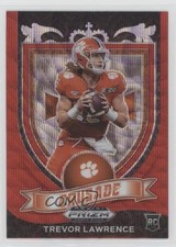 2021 Panini Prizm Draft Picks Crusade Ruby Wave Prizm Trevor Lawrence #161 uk2