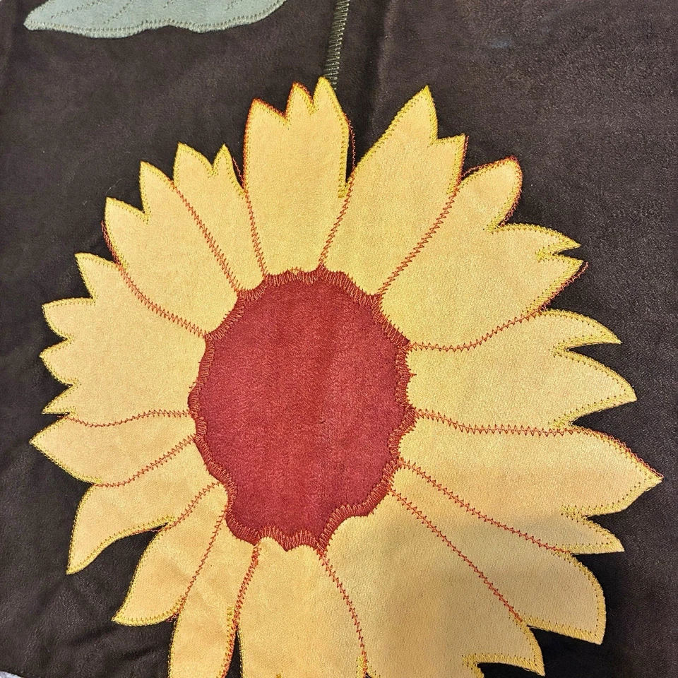 Fall Sunflower Table Runner Sonoma 13” X 64” Faux Suede Autumn Table Decor - Image 3 of 4