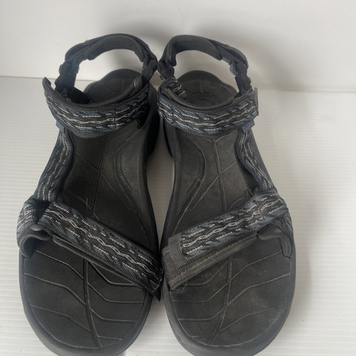 Teva Sports Sandals Shoes Mens Size 13 Black Blue Hiking Trail Outdoor 1001473