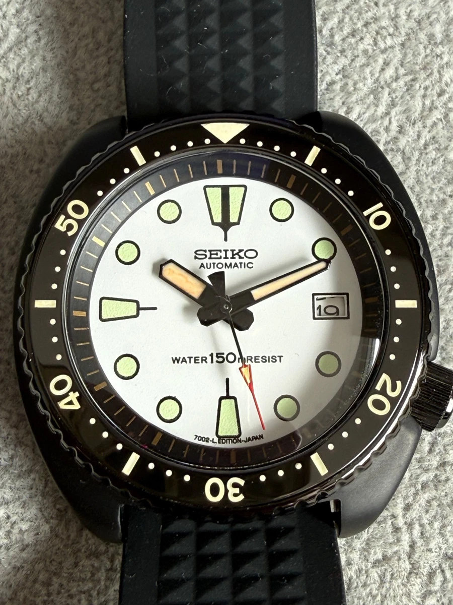 Highly  Customized Seiko Turtle Diver Mod 1-of-1 with lumed Bezel