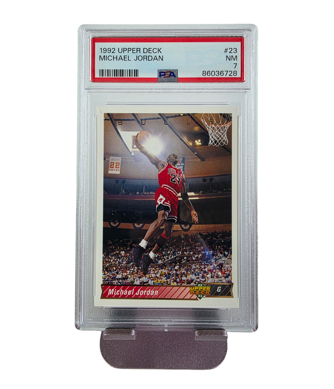 1992-93 Upper Deck Michael Jordan #23 PSA 7 NM Chicago Bulls HOF
