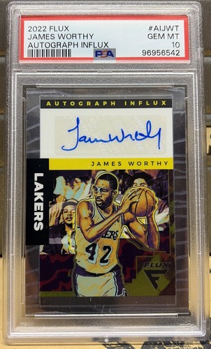 2022 Panini Flux James Worthy Auto Psa 10 Autograph Influx AIJWT Signature LA