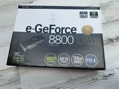 BRAND NEW SEALED EVGA NVIDIA GeForce 8800 Ultra 768MB GDDR3 Video Card