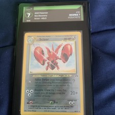 Pokémon Scizor Neo Discovery Card 10/75 Vintage Holo Rare