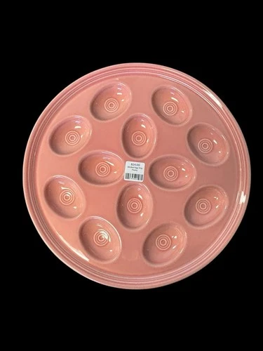 Fiesta Peony Deviled Egg Tray Plate Platter Fiestaware 11”