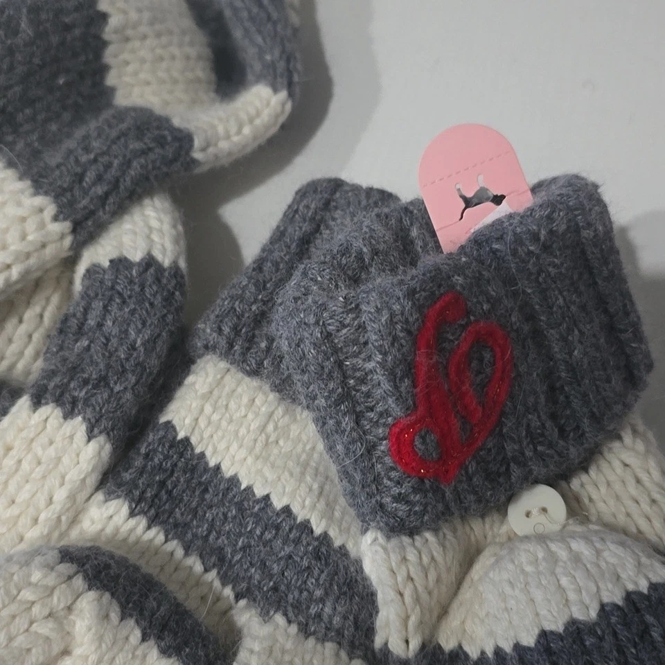 2007 VS ROSA Raro Difícil de Encontrar Bufanda y Guantes con Alfileres de Coleccionista Nuevo con Etiquetas Foto 3 de 4