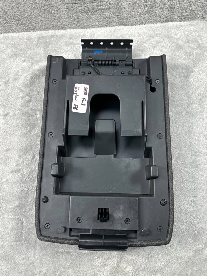 Ford Explorer 2002-2005 consola central cuero negro reposabrazos cubierta tapa superior OEM Foto 4 de 4