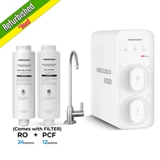 Used Reverse Osmosis System, 600 GPD, 8 Stage Tankless Under Sink w/2 Filters